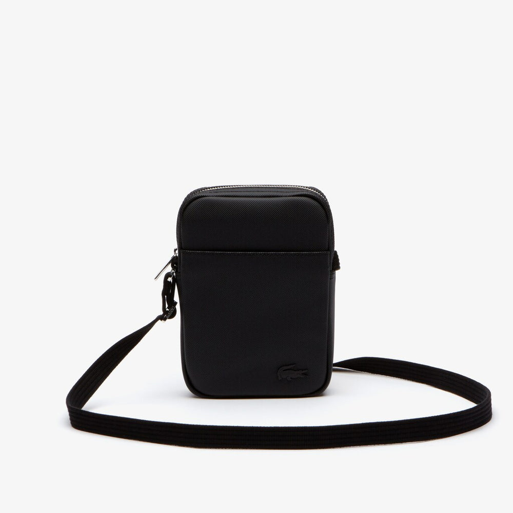 Mens   Classic Vertical Zip Bag | Lacoste Black • 000