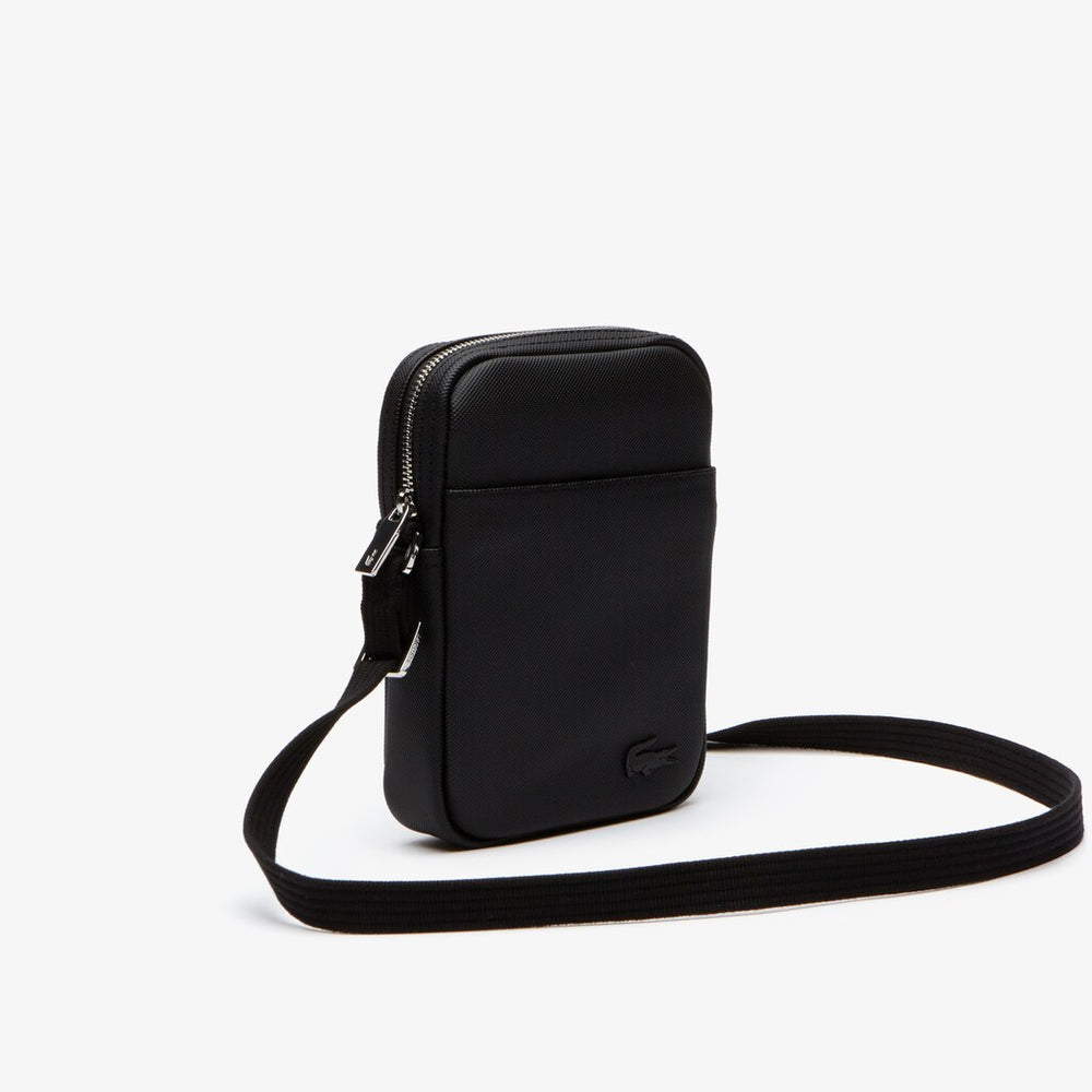 Mens   Classic Vertical Zip Bag | Lacoste Black • 000