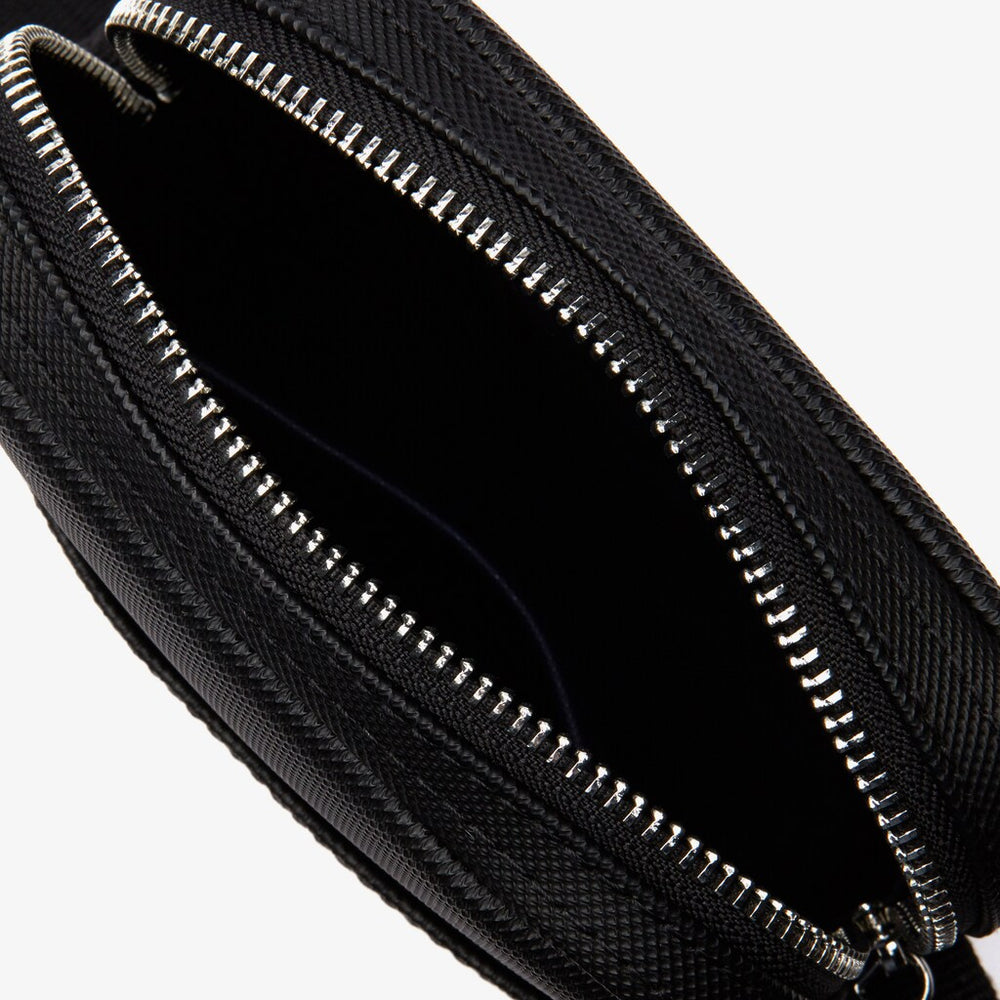 Mens   Classic Vertical Zip Bag | Lacoste Black • 000