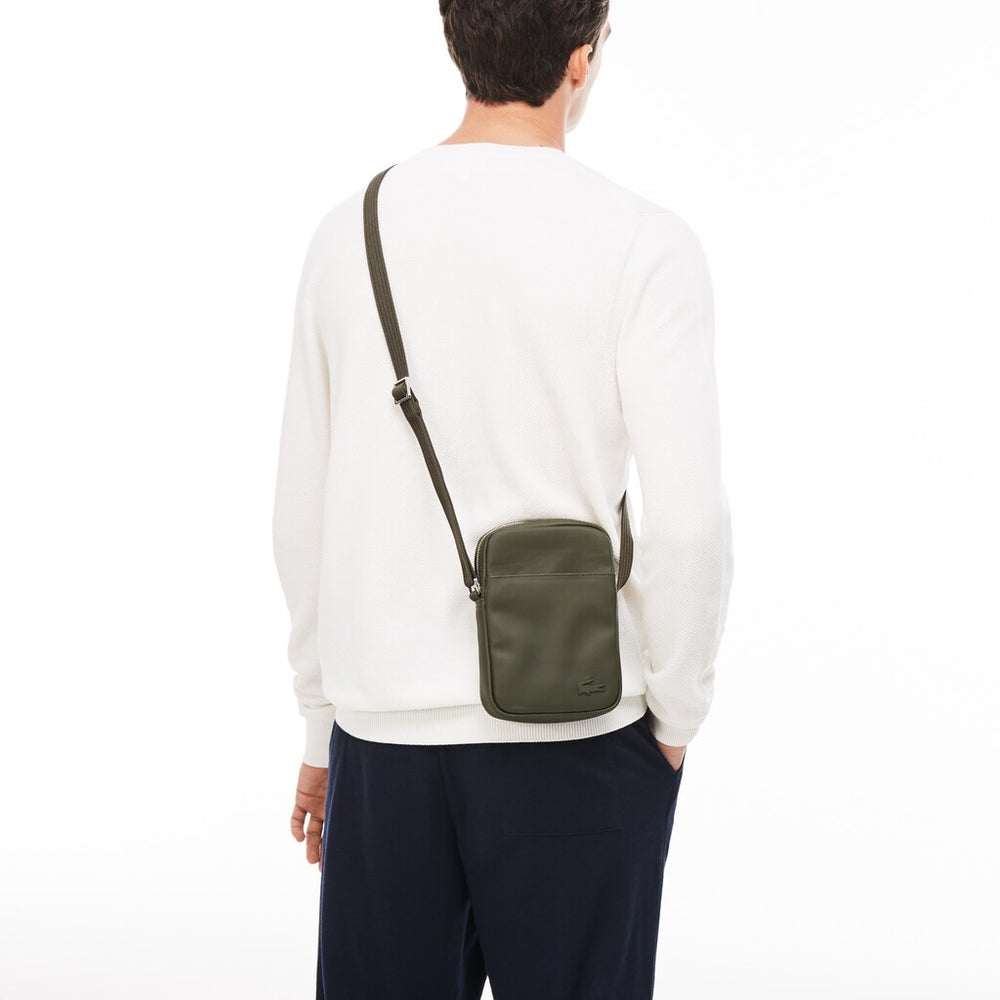 Mens   Classic Vertical Zip Bag | Lacoste Black • 000