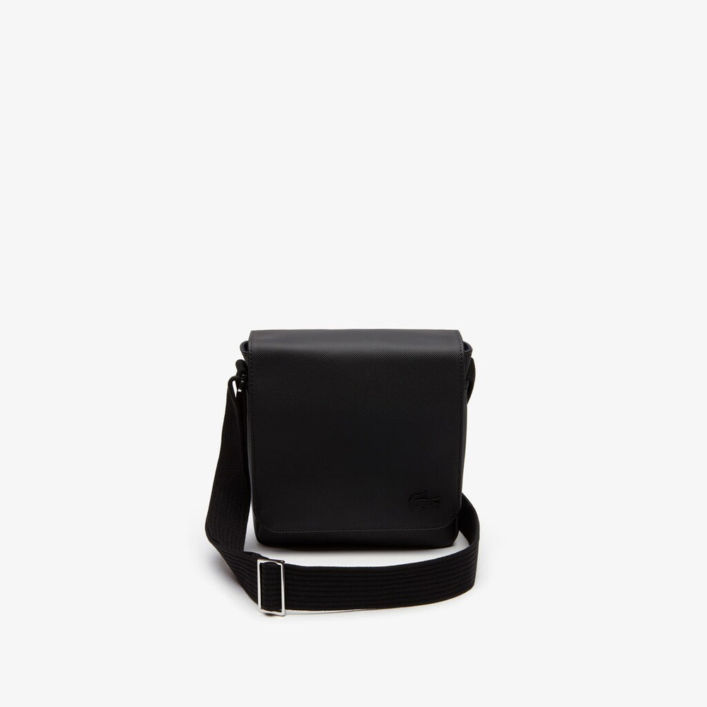 Mens Classic Flap Camera Bag | Lacoste Black • 000