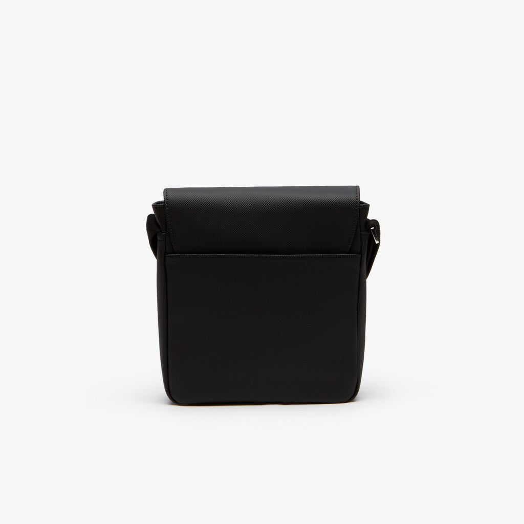 Mens Classic Flap Camera Bag | Lacoste Black • 000