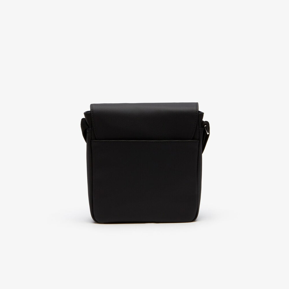 Mens Classic Flap Camera Bag | Lacoste Black • 000