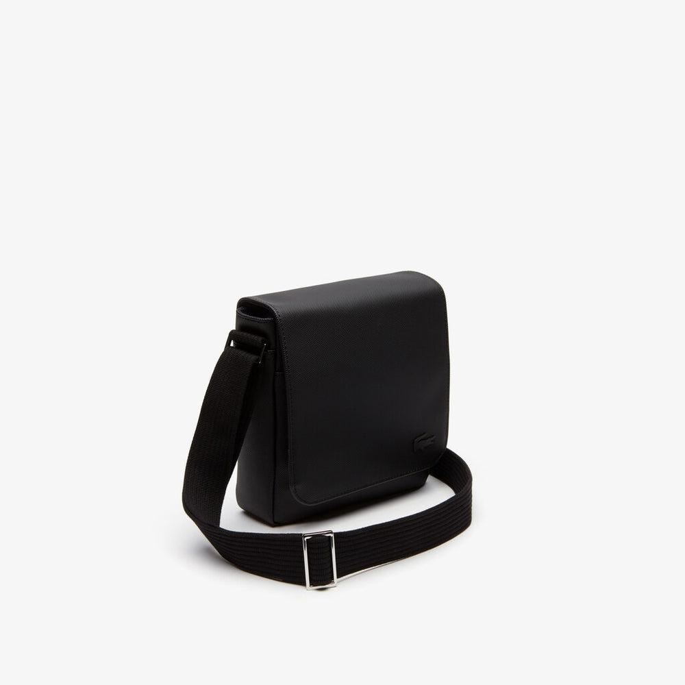 Mens Classic Flap Camera Bag | Lacoste Black • 000