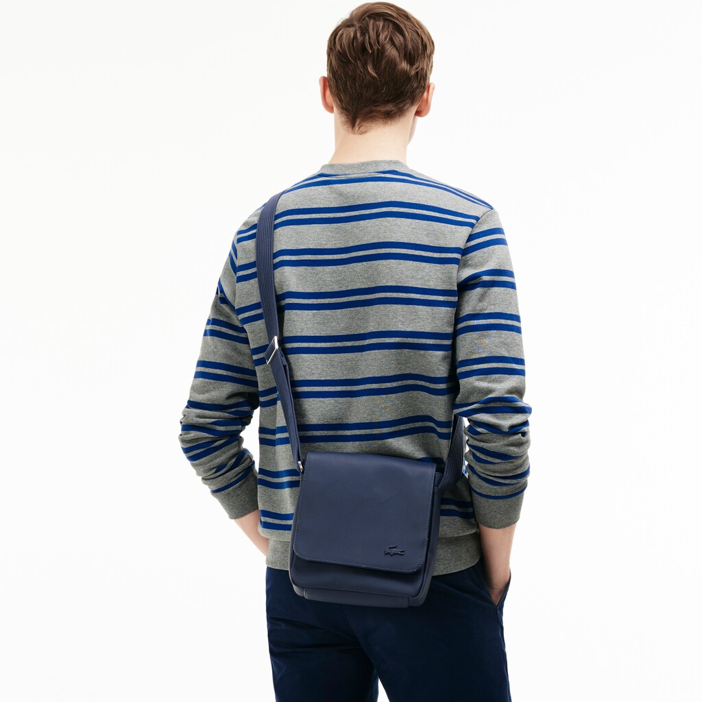 Mens Classic Flap Camera Bag | Lacoste Black • 000