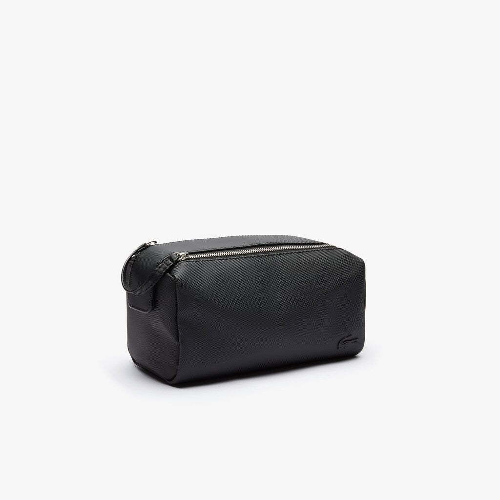 Mens   Classic Petit Piqué Toiletry Bag | Lacoste Black • 000