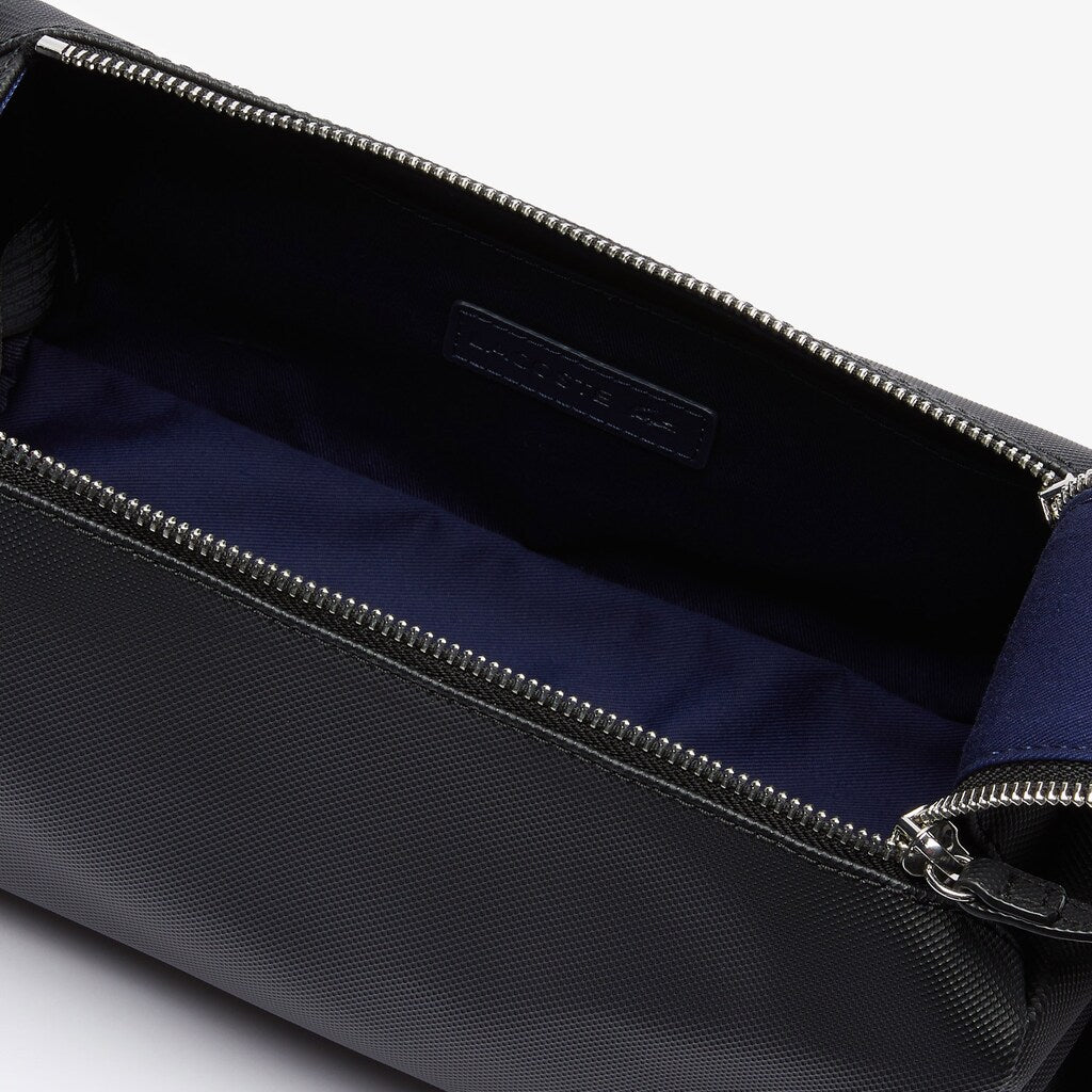 Mens   Classic Petit Piqué Toiletry Bag | Lacoste Black • 000