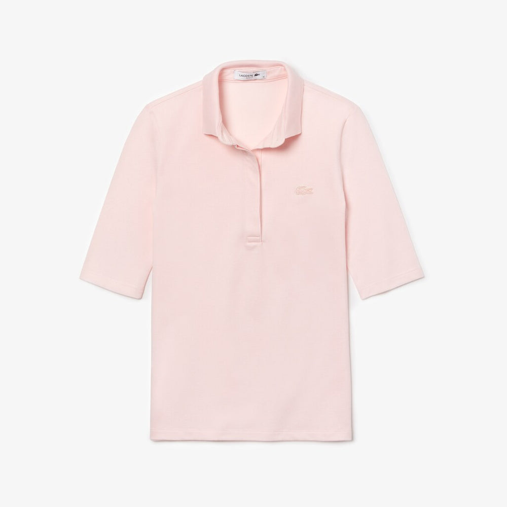 Womens Wo   Slim Fit Stretch Mini Piqué Polo Shirt | Lacoste Light Pink • T03