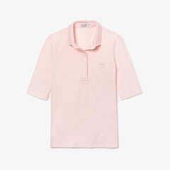 Womens Wo   Slim Fit Stretch Mini Piqué Polo Shirt | Lacoste Light Pink • T03
