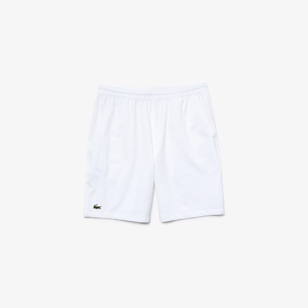 Mens   SPORT Tennis Stretch Shorts | Lacoste White • 001