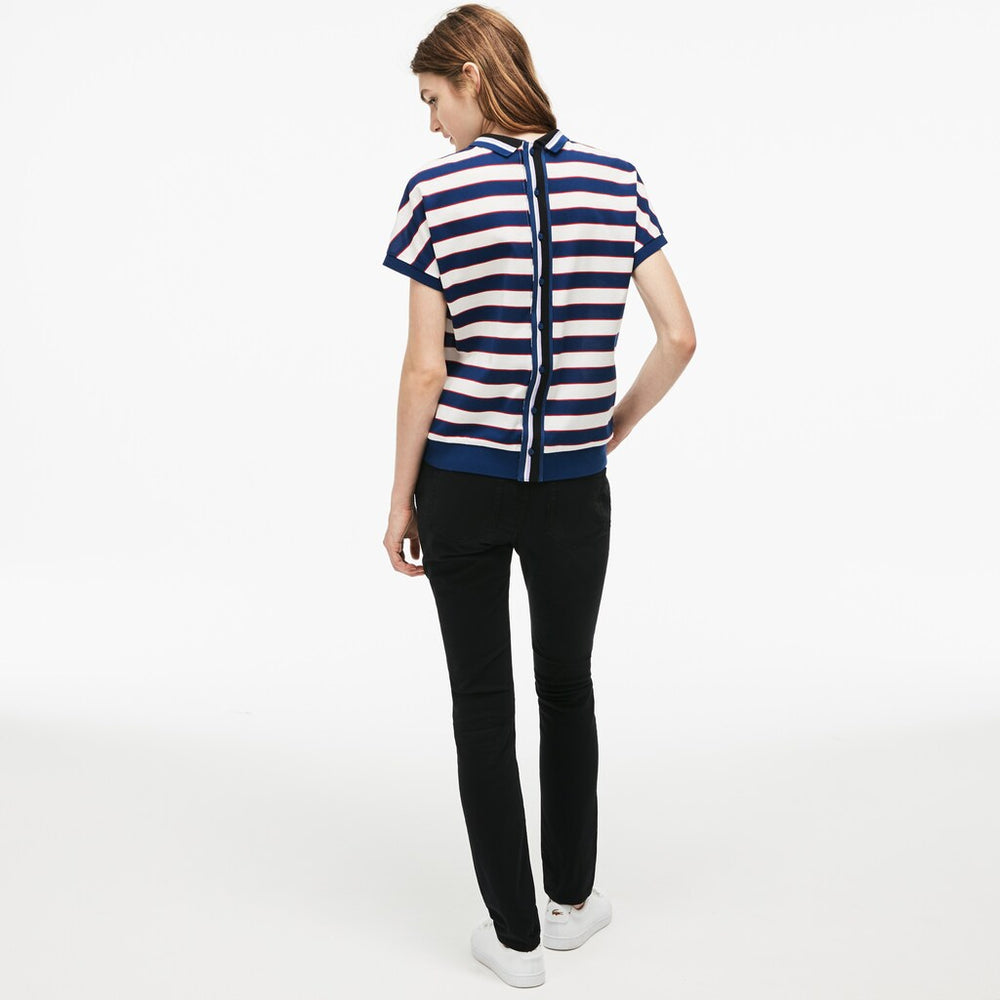 Womens Wo  Slim Fit Stretch Cotton Denim Jeans | Lacoste Black • 031