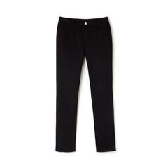 Womens Wo  Slim Fit Stretch Cotton Denim Jeans | Lacoste Black • 031
