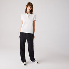Womens Wo  Classic Fit Soft Cotton Petit Piqué Polo Shirt | Lacoste White • 001
