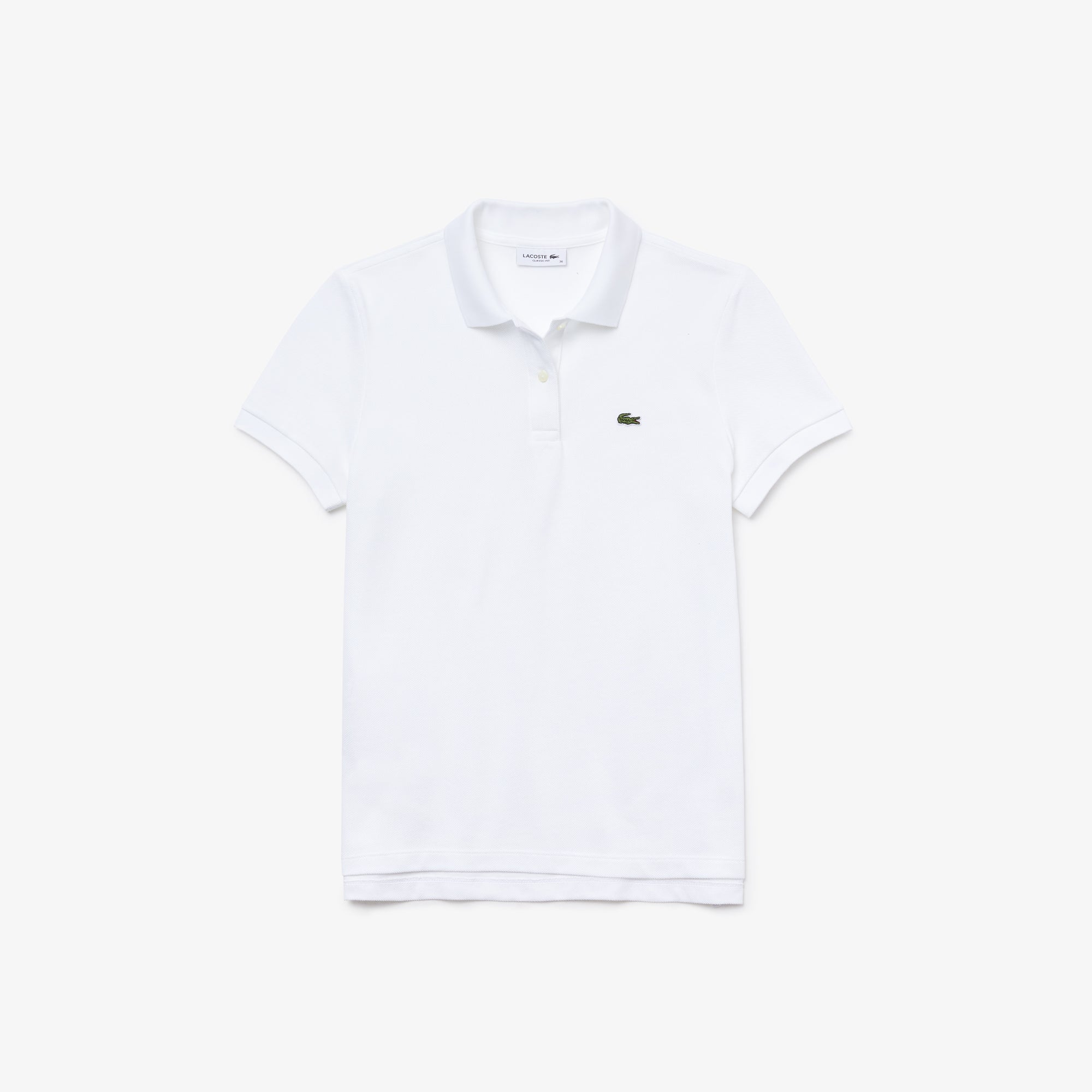 Womens Wo  Classic Fit Soft Cotton Petit Piqué Polo Shirt | Lacoste White • 001