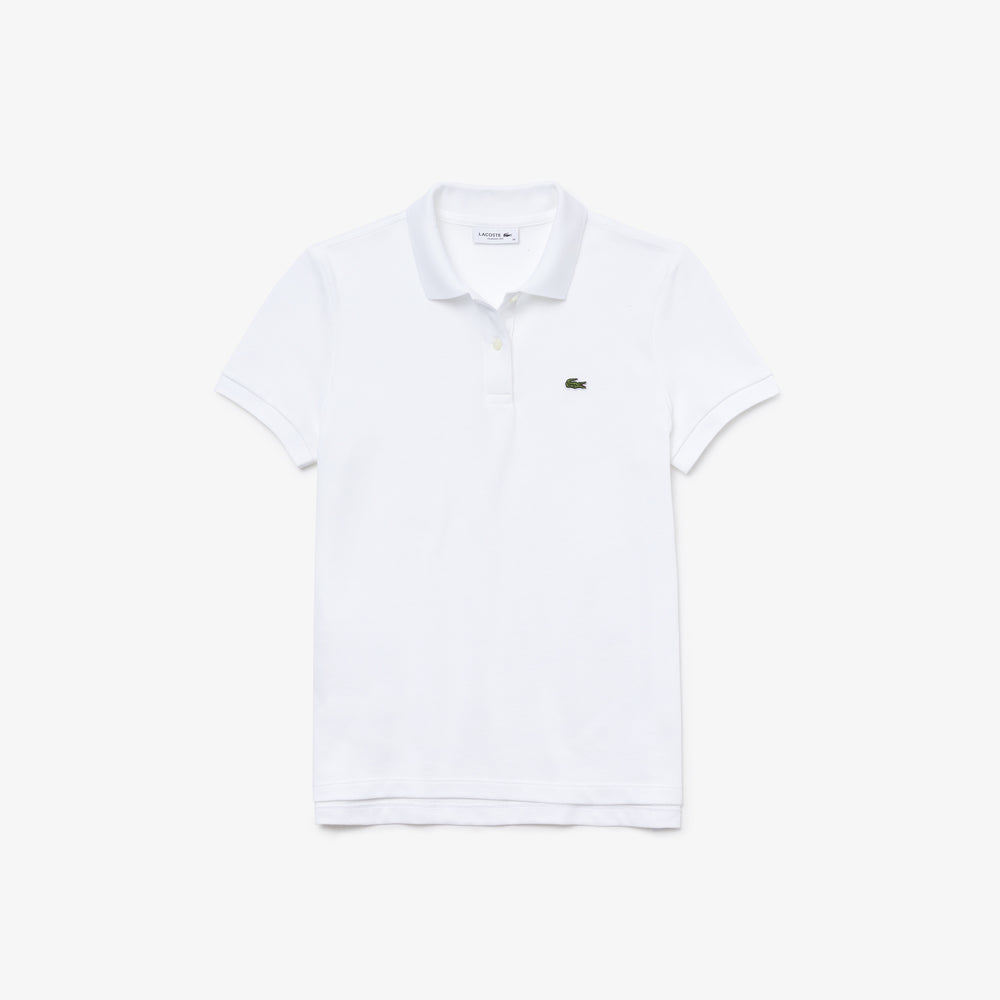 Womens Wo  Classic Fit Soft Cotton Petit Piqué Polo Shirt | Lacoste White • 001