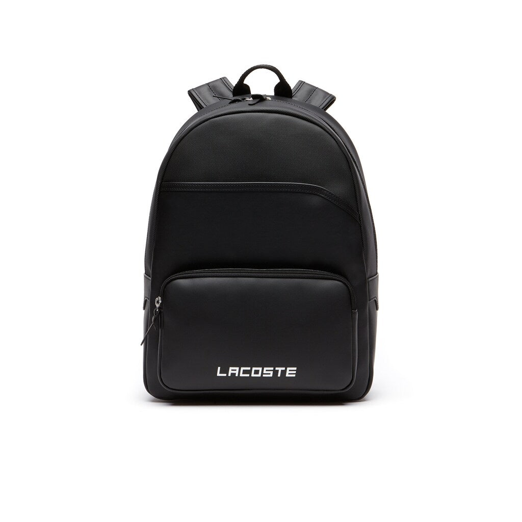 Mens   Petit Piqué Backpack | Lacoste Black • 000