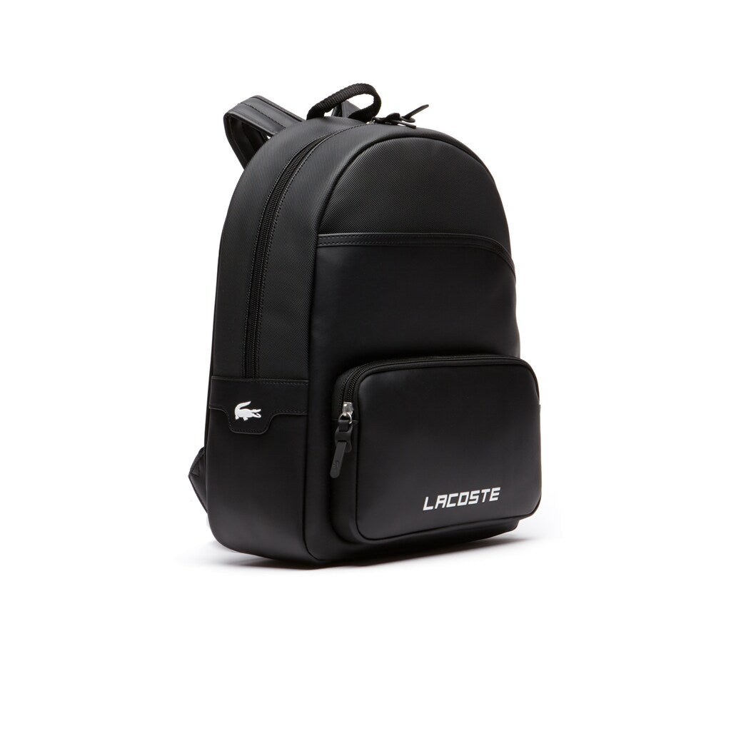 Mens   Petit Piqué Backpack | Lacoste Black • 000