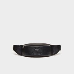 Mens Leather Fanny Pack | Lacoste Black • 000