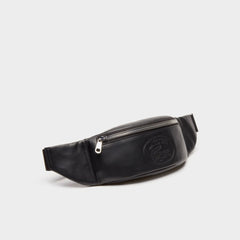 Mens Leather Fanny Pack | Lacoste Black • 000