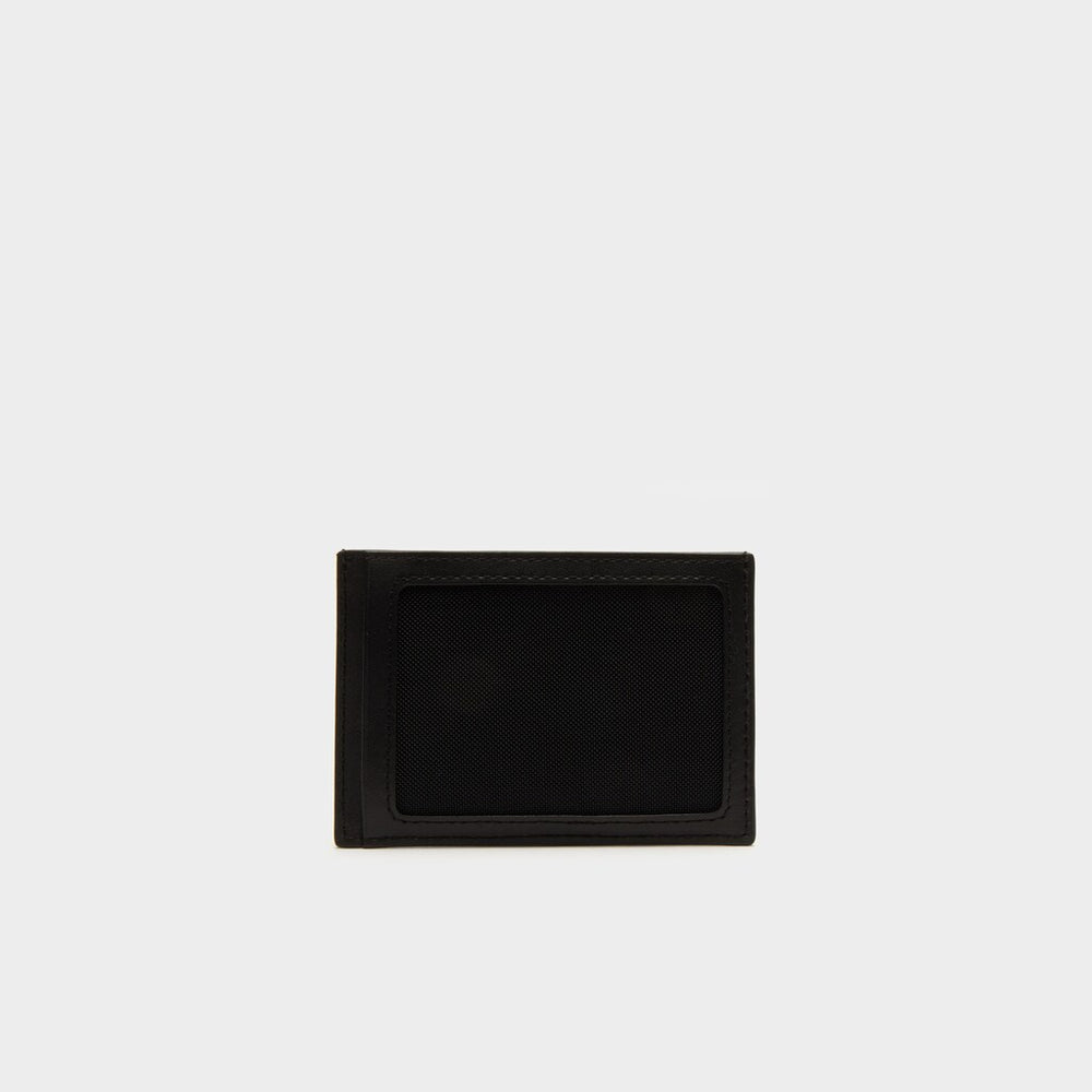 Mens   Leather Wallet and Card Holder Boxed Gift Set | Lacoste Black • 000