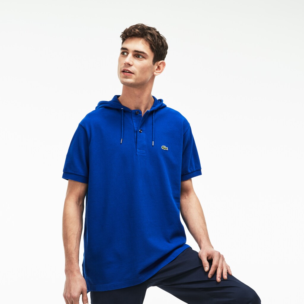 Mens   Relaxed Fit Faded Petit Piqué Polo | Lacoste Blue • Z7Z