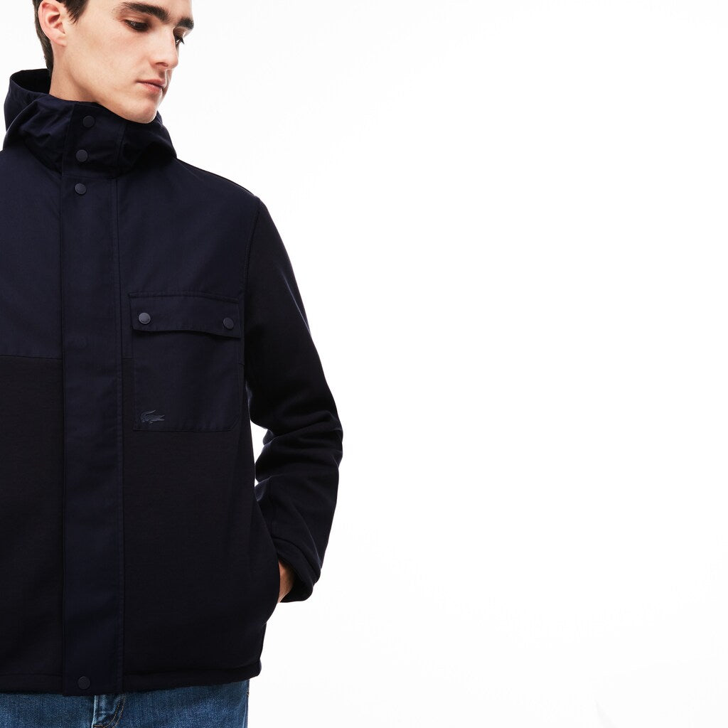 Mens   Reversible Zip Sweatshirt | Lacoste Navy Blue • Mxq