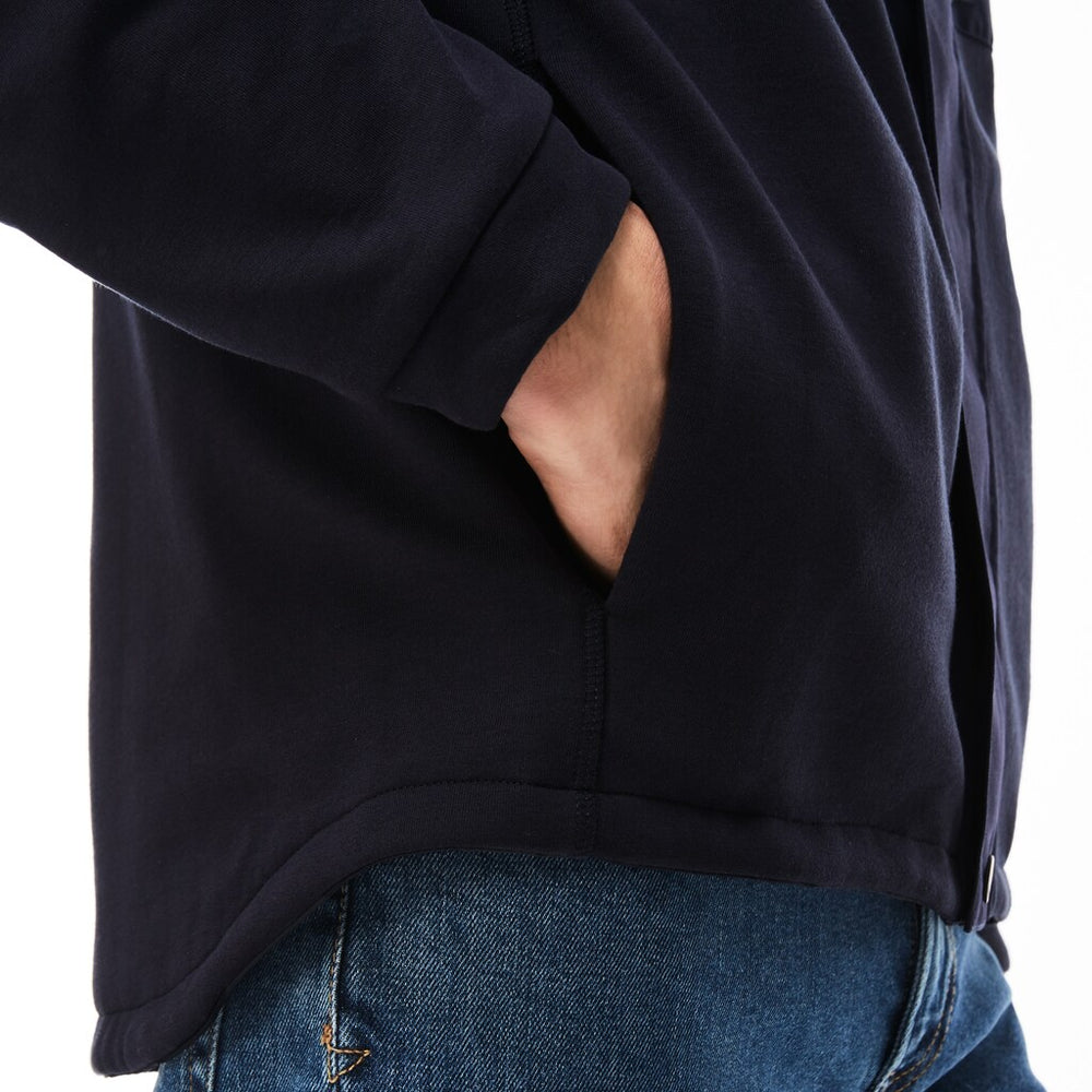 Mens   Reversible Zip Sweatshirt | Lacoste Navy Blue • Mxq