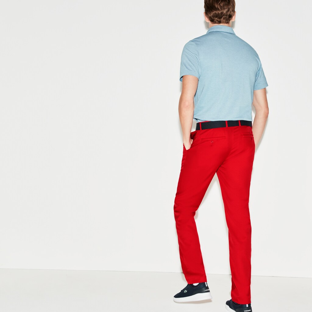 Mens   SPORT Technical Golf Pants | Lacoste Red • Prl