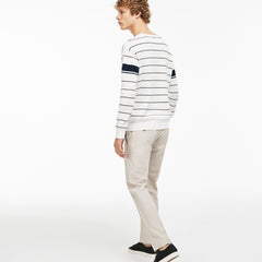 Mens   Slim Fit Pleated Pants | Lacoste White • Dyl