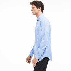 Mens   Regular Fit Cotton Mini Piqué Shirt | Lacoste Light Blue • Nsv