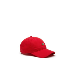 Mens   Embroidered Crocodile Cotton Cap | Lacoste Red • 240
