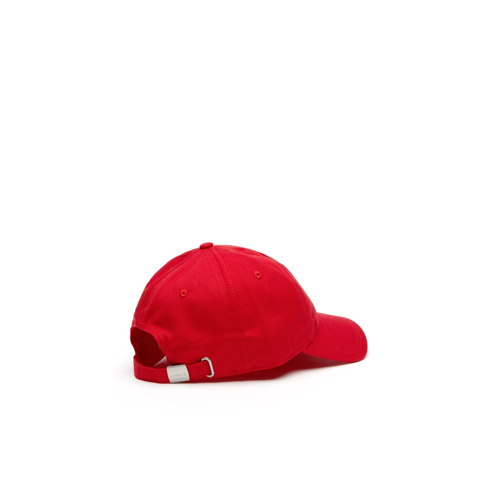 Mens   Embroidered Crocodile Cotton Cap | Lacoste Red • 240