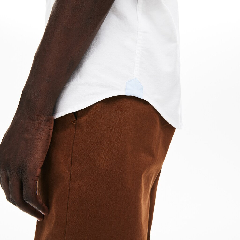 Mens   Regular Fit Oxford Cotton Shirt | Lacoste White • 001