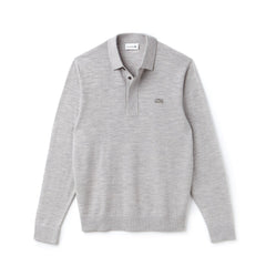 Mens   Wool Jersey Sweater | Lacoste Grey • Esv