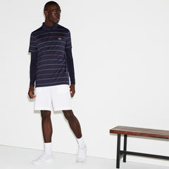 Mens   SPORT Stretch Taffeta Technical Golf Bermuda Shorts | Lacoste White • 001