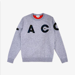 Mens   SPORT Camo Logo Fleece Sweatshirt | Lacoste Grey Chine / Black / Blue / Khaki Green / Orange • 4Hv