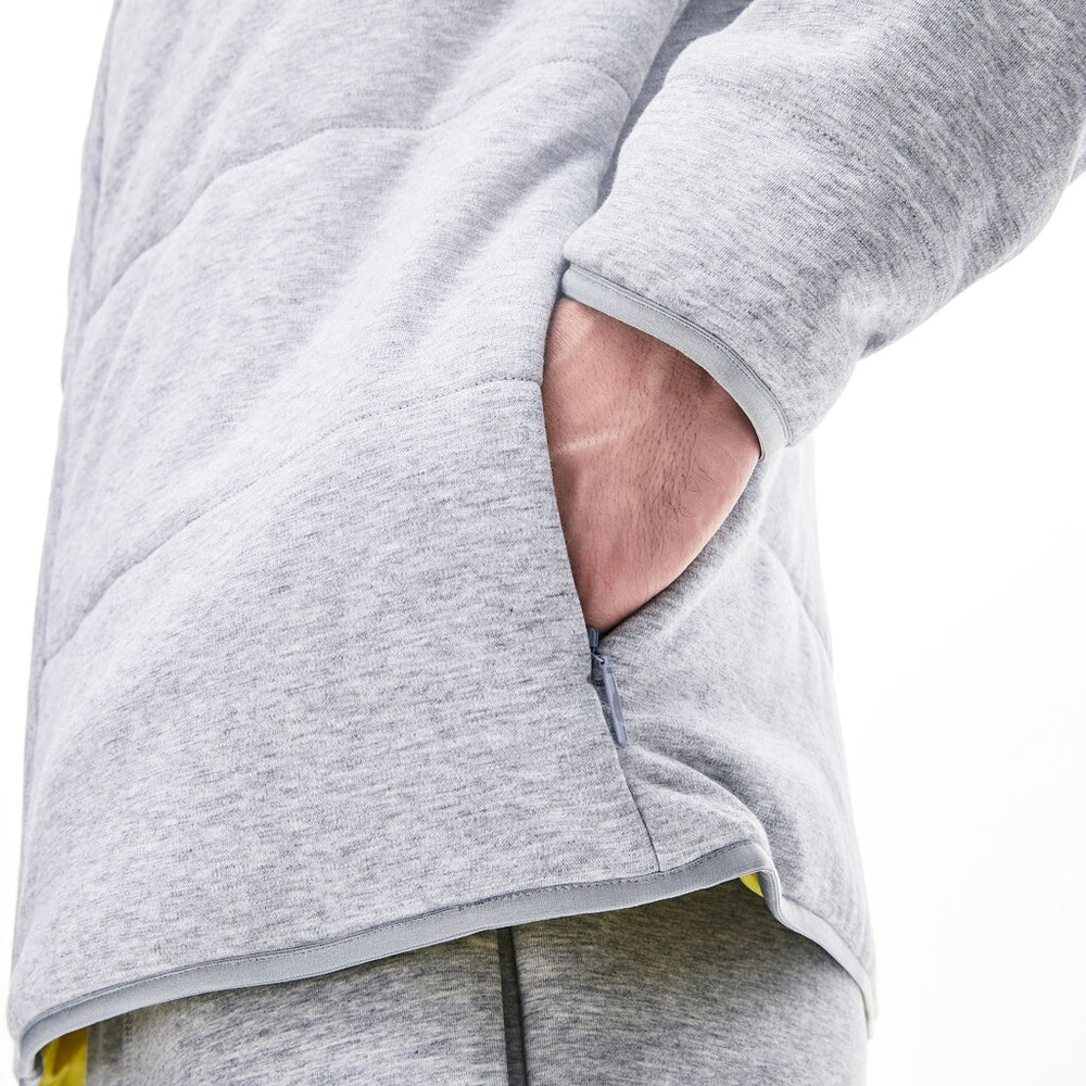 Mens   Motion Reversible Jacket | Lacoste Grey Chine / Yellow • 1Qy