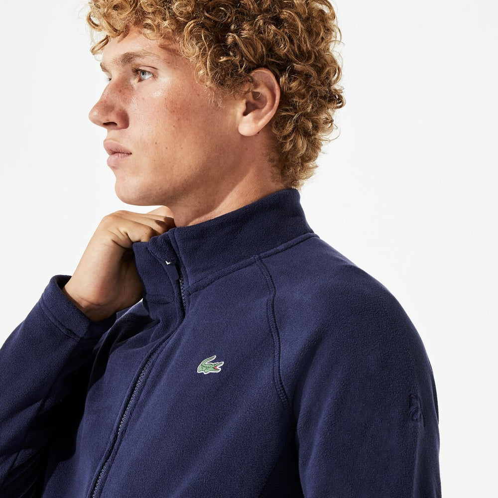 Mens   SPORT Novak Djokovic Tech Fleece Jacket | Lacoste Navy Blue • 423