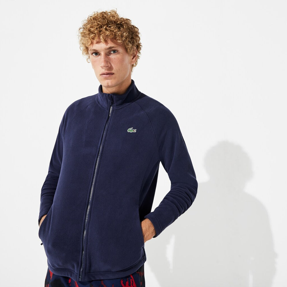 Mens   SPORT Novak Djokovic Tech Fleece Jacket | Lacoste Navy Blue • 423