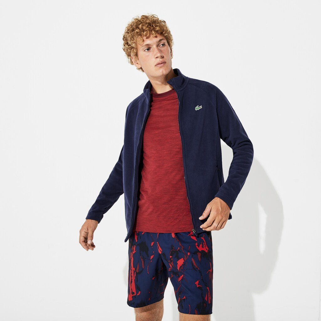 Mens   SPORT Novak Djokovic Tech Fleece Jacket | Lacoste Navy Blue • 423