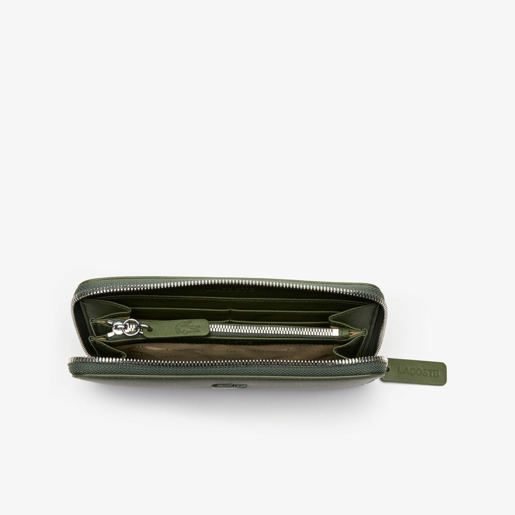 Womens Wo  L.12.12 Leather 8 Card Zip Wallet | Lacoste Cypress • B94