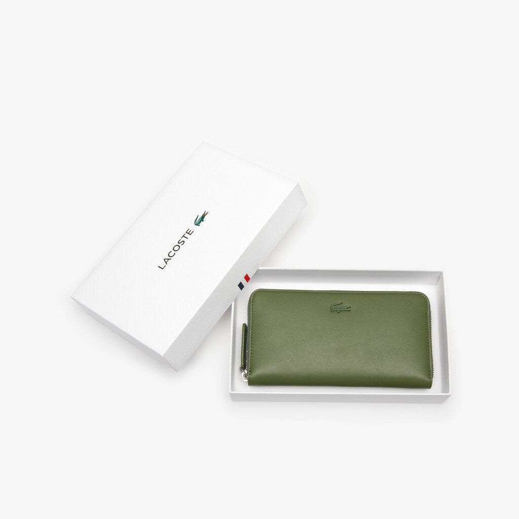 Womens Wo  L.12.12 Leather 8 Card Zip Wallet | Lacoste Cypress • B94