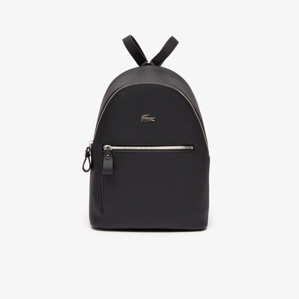Womens Wo  Daily Classic Coated Canvas Backpack | Lacoste Black • 000