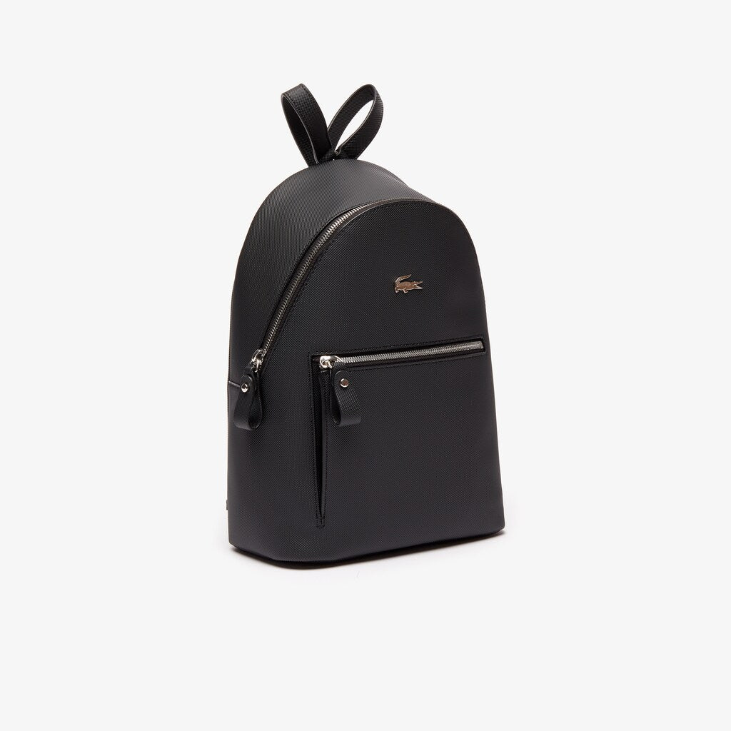 Womens Wo  Daily Classic Coated Canvas Backpack | Lacoste Black • 000