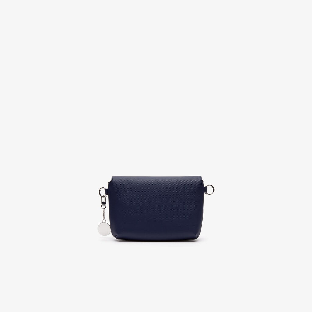 Womens Wo  Daily Classic Coated Piqué Canvas Flap Shoulder Bag | Lacoste Peacoat • 021