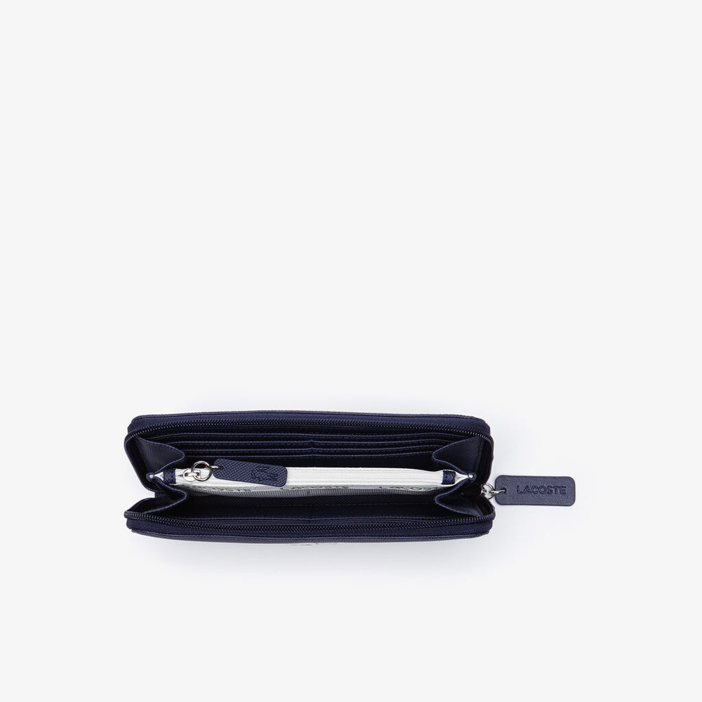 Womens Wo  L.12.12 Concept Petit Piqué 12 Card Zip Wallet | Lacoste Eclipse • 141