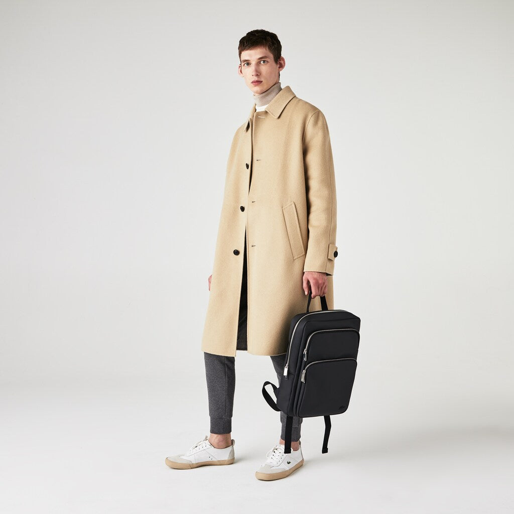 Mens   Classic Petit Piqué Backpack | Lacoste Black • 000