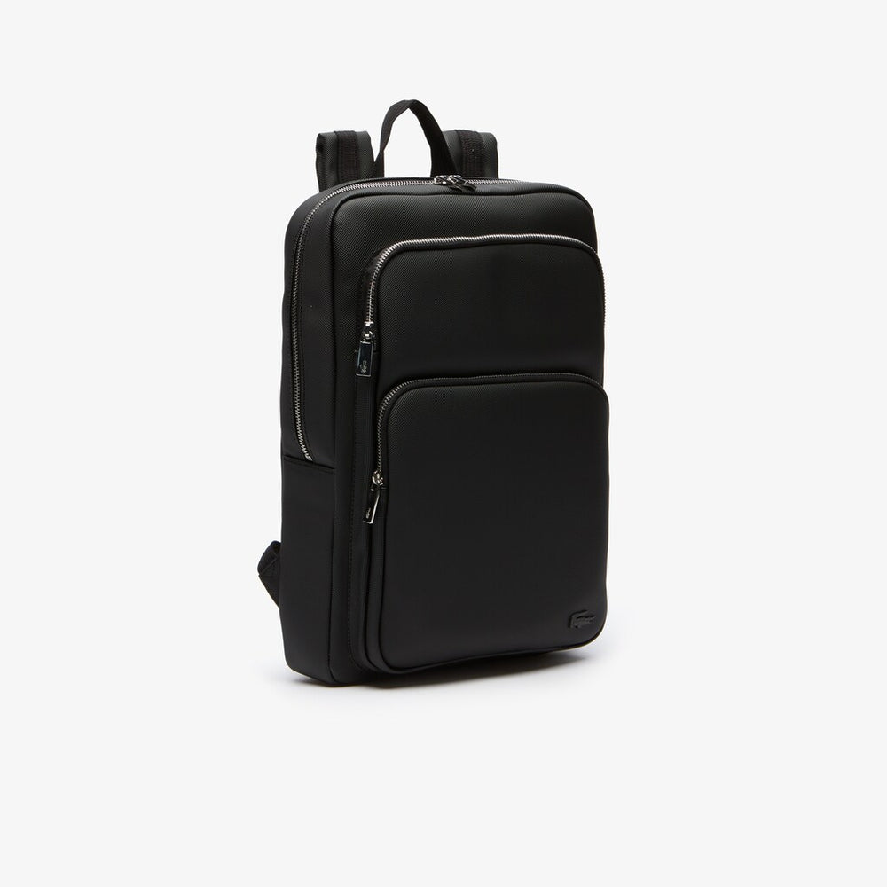 Mens   Classic Petit Piqué Backpack | Lacoste Black • 000