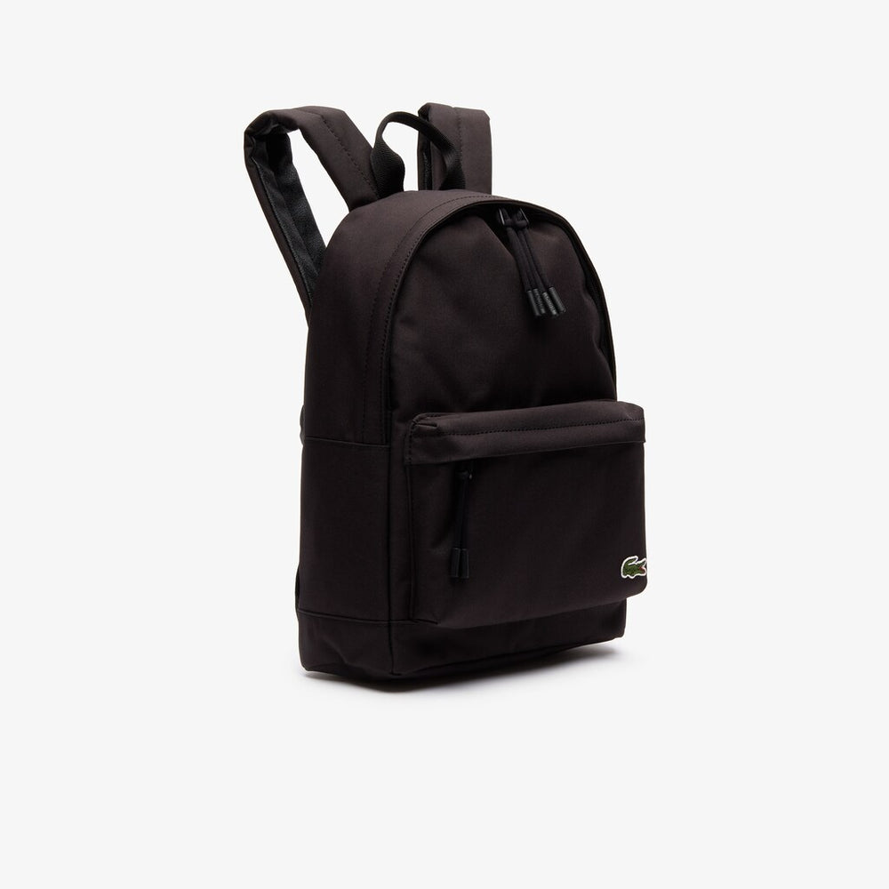 Mens   Neocroc Small Canvas Backpack | Lacoste Black • 991