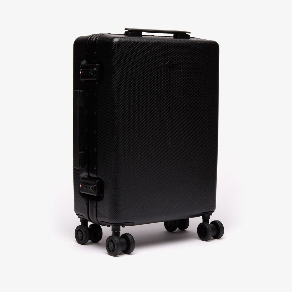 Mens   Chantaco Polycarbonate Cabin Suitcase | Lacoste Black • 000
